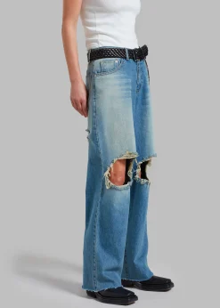 The Frankie Shop Melbourne Ripped Jeans Worn Wash Online