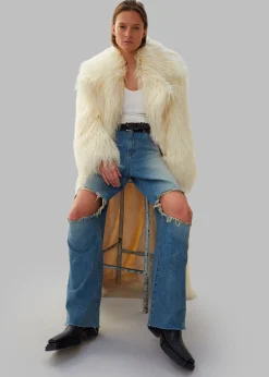 The Frankie Shop Melbourne Ripped Jeans Worn Wash Online