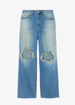 The Frankie Shop Melbourne Ripped Jeans Worn Wash Online