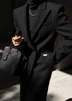 The Frankie Shop Melva Coat Black Clearance