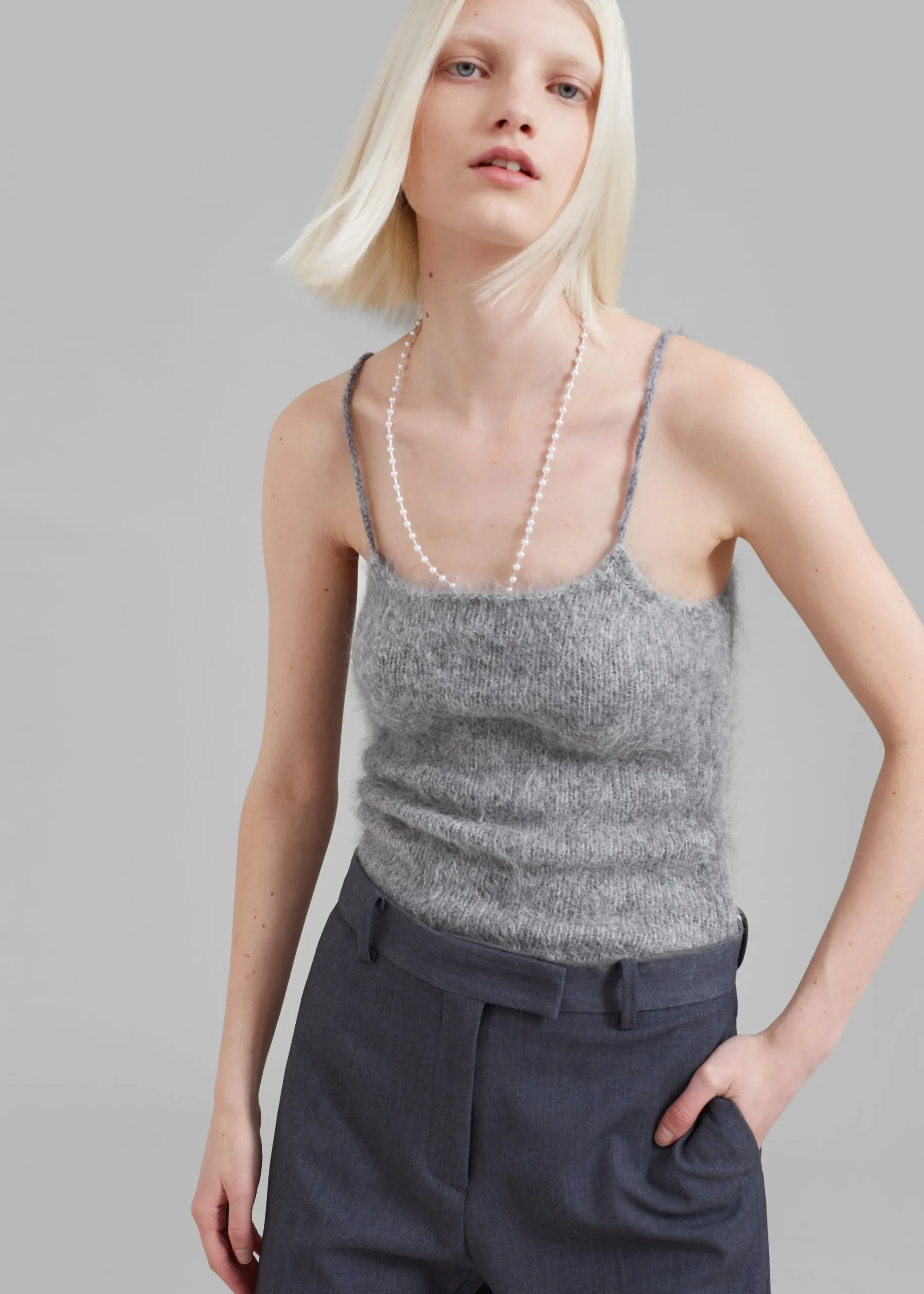 The Frankie Shop Musier Paris Grazzie Top Grey