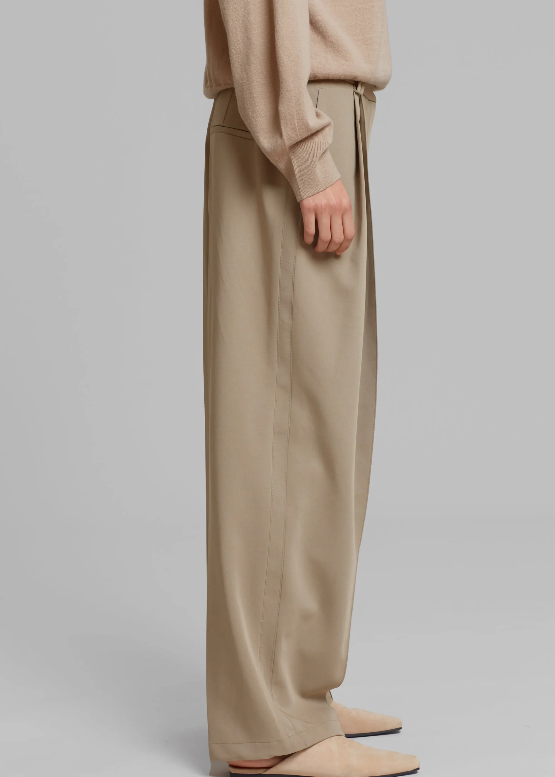 The Frankie Shop Naomie String Pants Latte Clearance