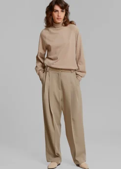 The Frankie Shop Naomie String Pants Latte Clearance