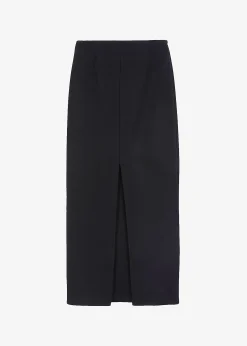 The Frankie Shop Neasi Wool-Blend Pencil Skirt Black Best