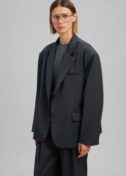 The Frankie Shop Nellie Blazer Charcoal Outlet