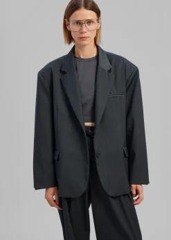 The Frankie Shop Nellie Blazer Charcoal Outlet