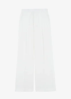 The Frankie Shop Nessi Pintuck Trousers White Hot