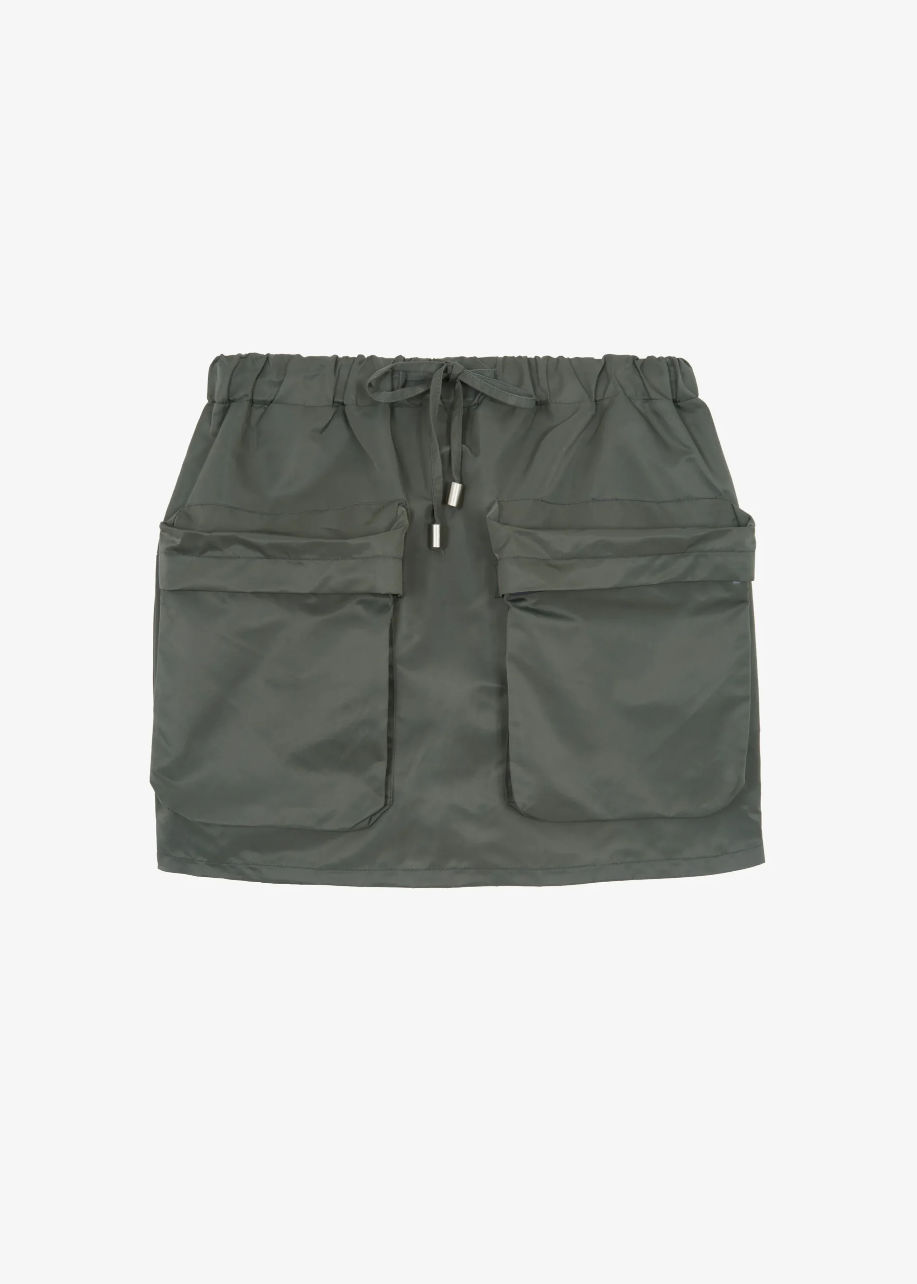 The Frankie Shop Neta Pocket Mini Skirt Olive
