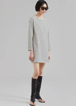 The Frankie Shop Nino Mini Dress Black Stripe Online