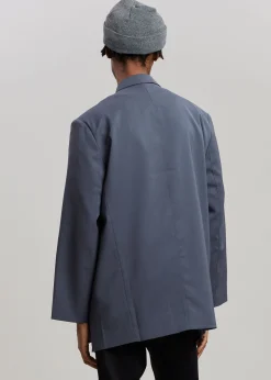 The Frankie Shop Notch Lapel Blazer Graphite