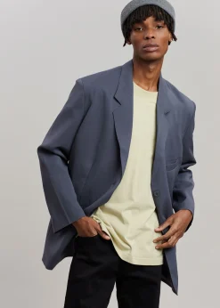 The Frankie Shop Notch Lapel Blazer Graphite