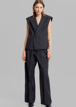 The Frankie Shop Opp Suit Pants Dark Navy Discount