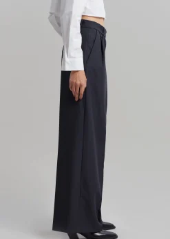 The Frankie Shop Opp Suit Pants Dark Navy Discount