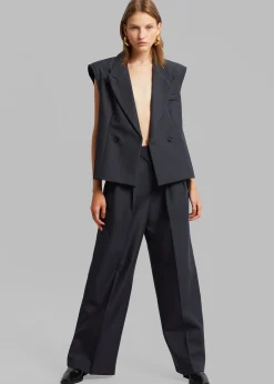 The Frankie Shop Opp Suit Pants Dark Navy Discount