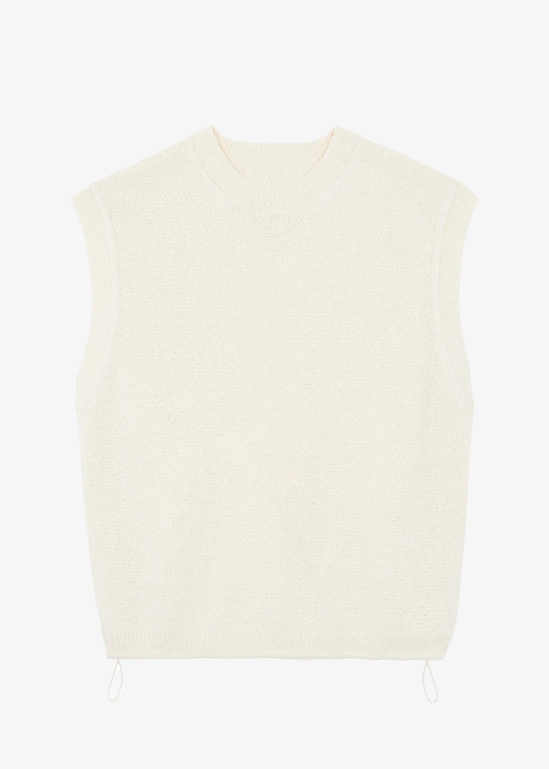 The Frankie Shop Oslo Knit Vest Cream New