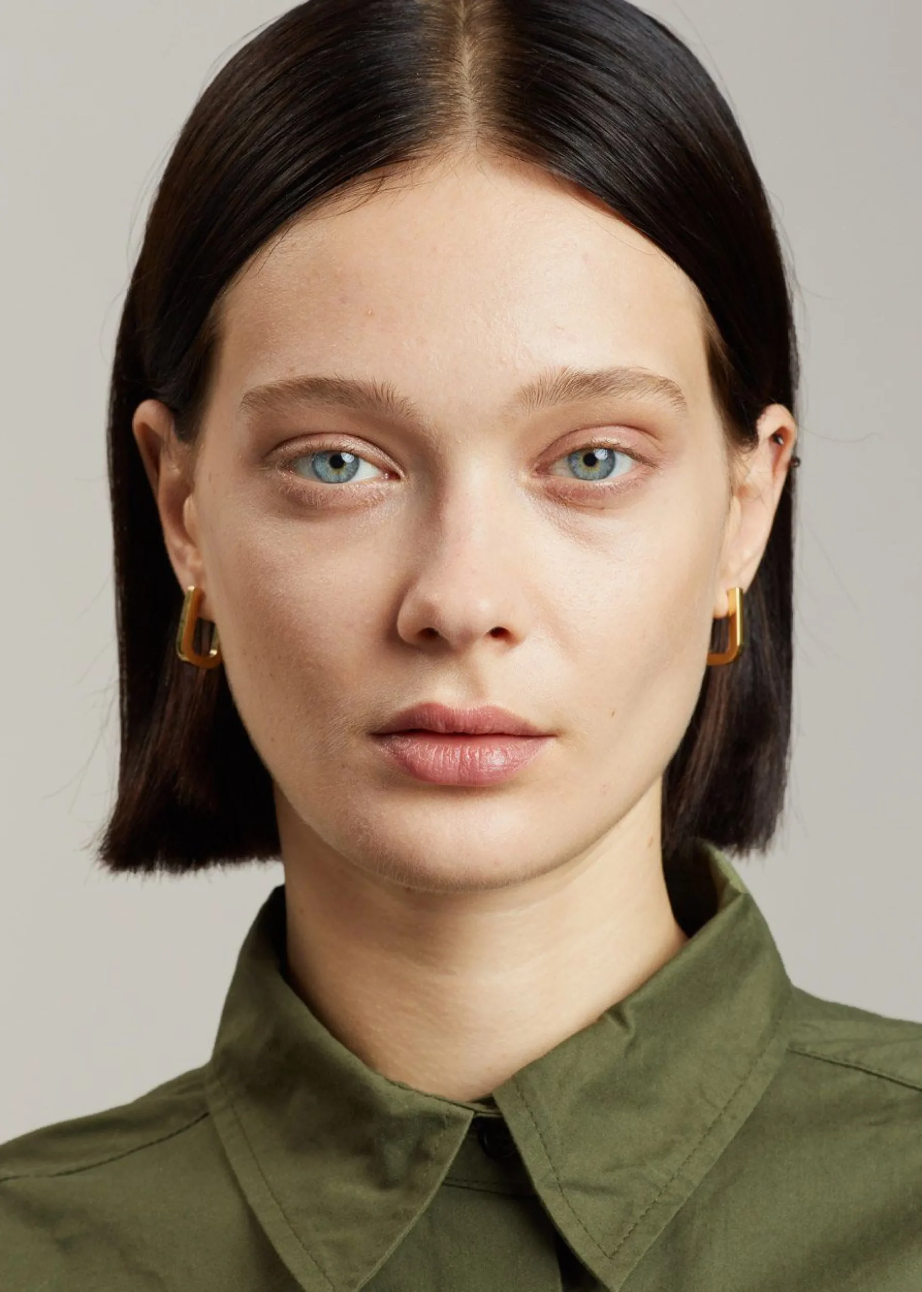 The Frankie Shop Otiumberg Chunky Square Hoops Gold Hot