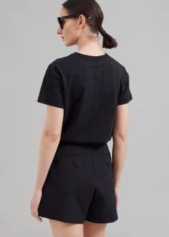The Frankie Shop Paige Wrap Skort Black