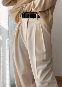 The Frankie Shop Pamela Trousers Cornsilk New