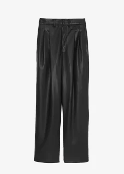 The Frankie Shop Pernille Faux Leather Pants Black Hot