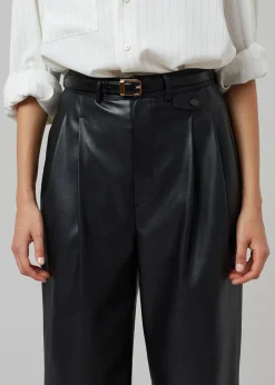 The Frankie Shop Pernille Faux Leather Pants Black Hot