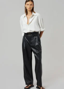 The Frankie Shop Pernille Faux Leather Pants Black Hot