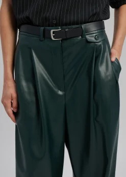 The Frankie Shop Pernille Faux Leather Pants Bottle Green Best