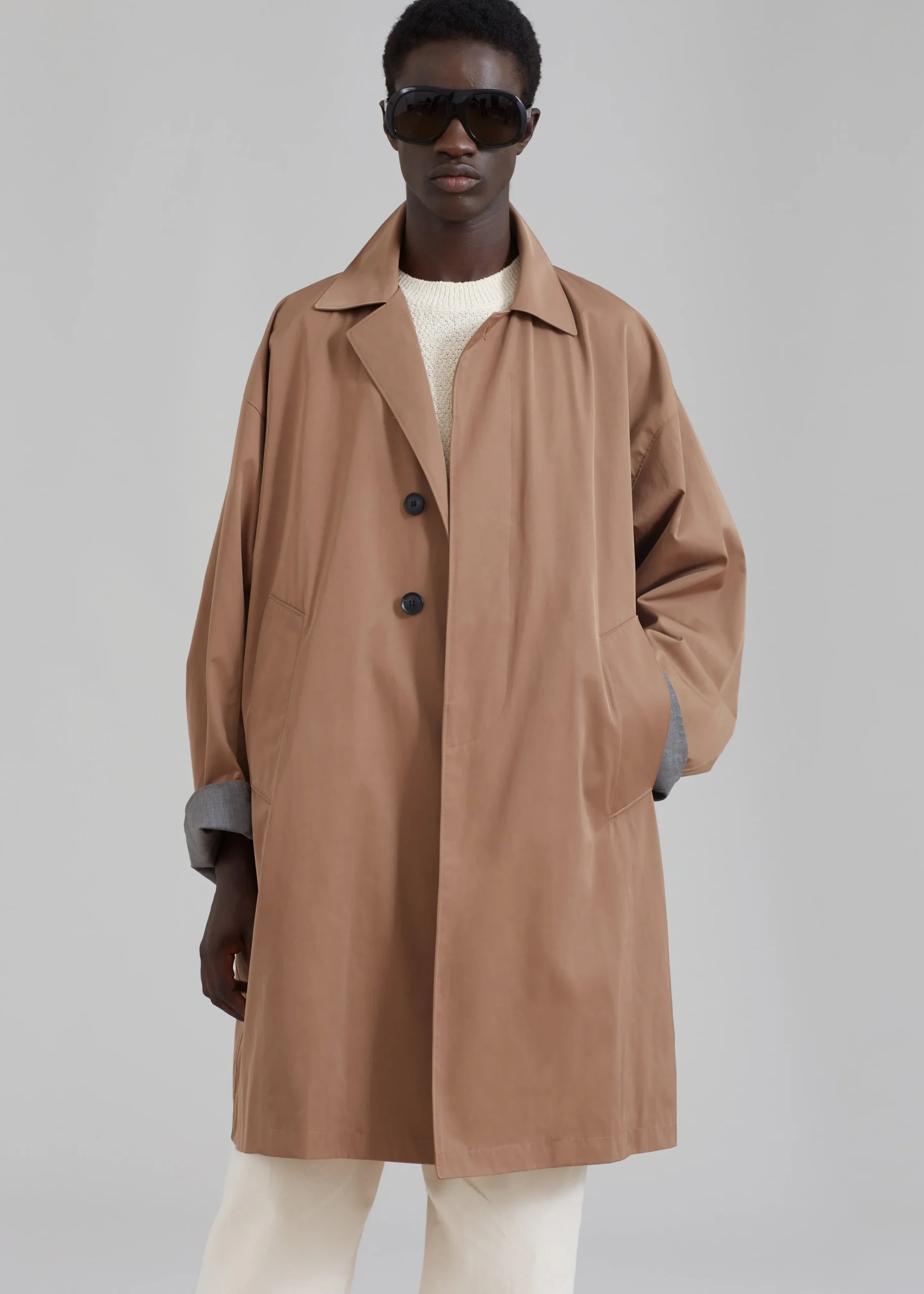 The Frankie Shop Peter Trench Coat Beige Sale