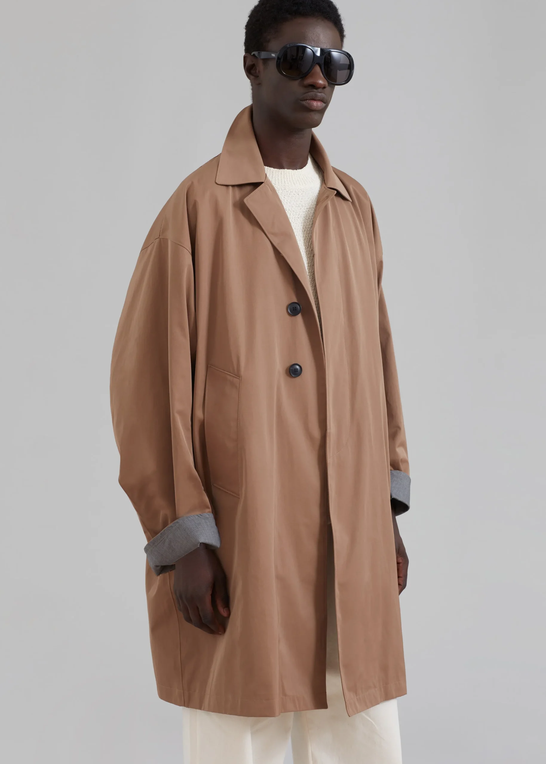The Frankie Shop Peter Trench Coat Beige Sale