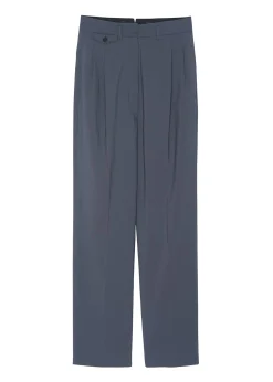 The Frankie Shop Pleated Suit Trousers Graphite New