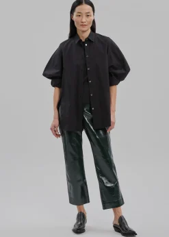 The Frankie Shop Proenza Schouler White Label Vinyl Pants Pine