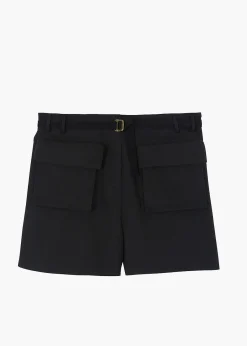 The Frankie Shop Raye Cargo Shorts Black Discount