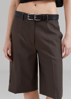 The Frankie Shop Revel Cargo Shorts Brown Sale