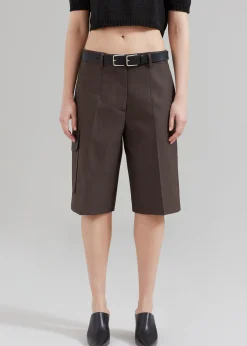 The Frankie Shop Revel Cargo Shorts Brown Sale
