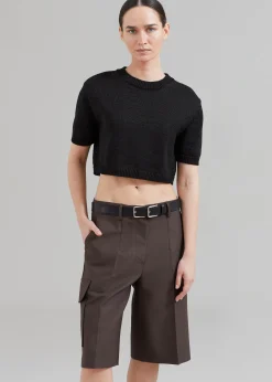 The Frankie Shop Revel Cargo Shorts Brown Sale