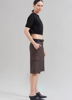 The Frankie Shop Revel Cargo Shorts Brown Sale