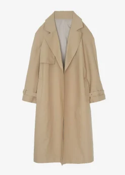The Frankie Shop Rhodes Trench Coat Natural Clearance
