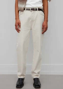The Frankie Shop Rohe Mozes Trousers Natural Hemp Denim Best