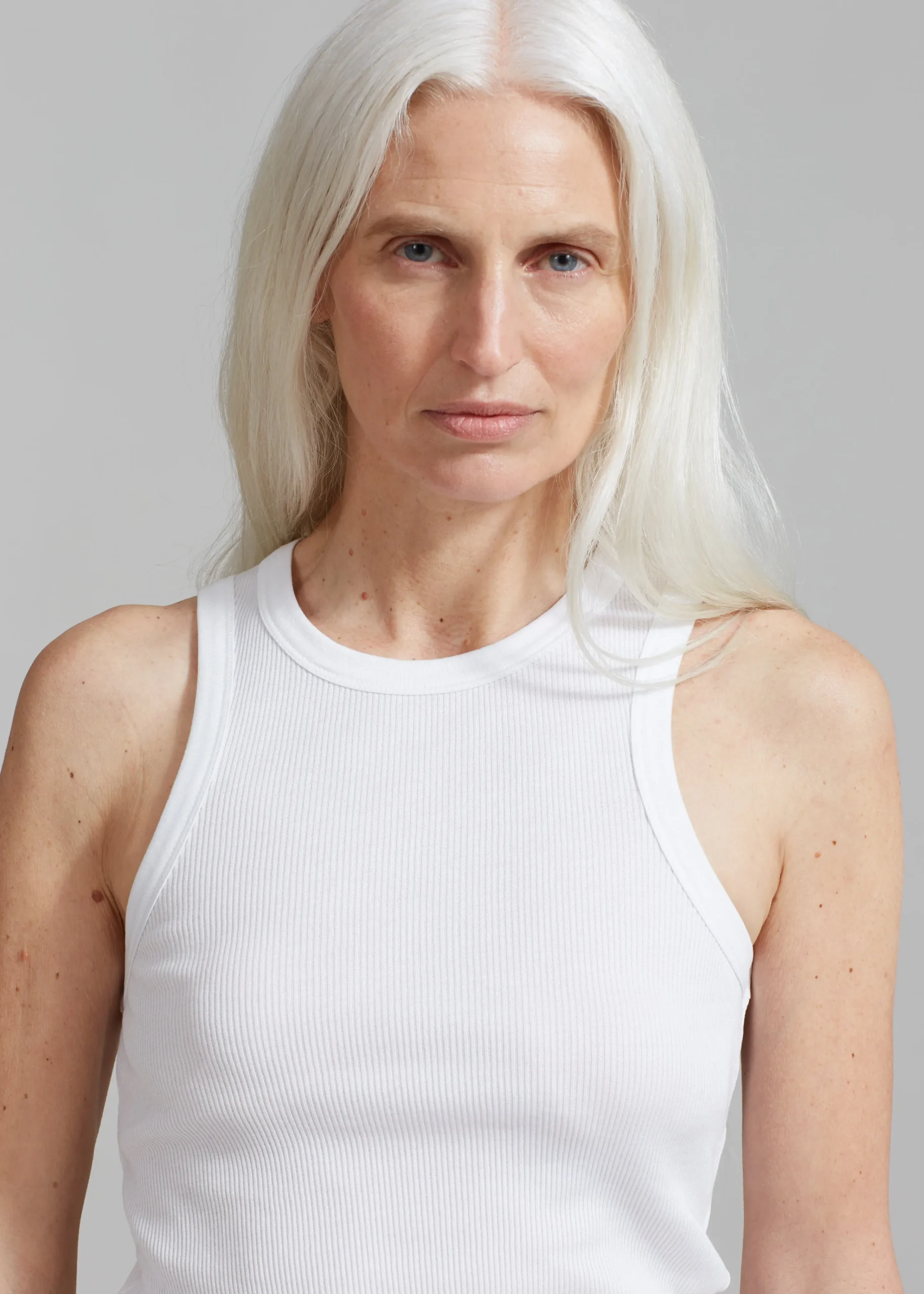 The Frankie Shop Rohe Rib Tank Top White Discount