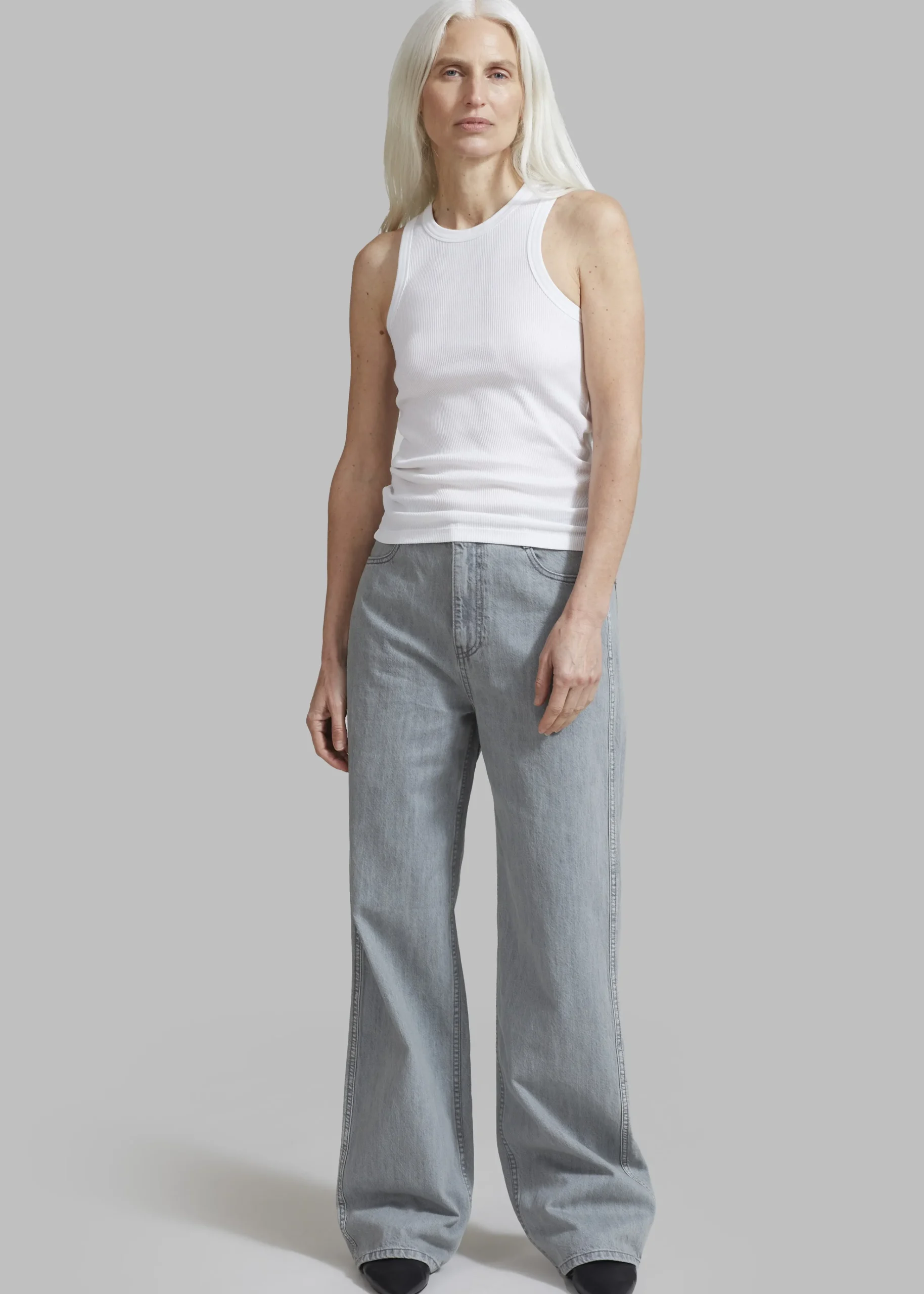 The Frankie Shop Rohe Rib Tank Top White Discount