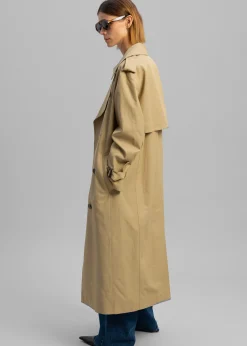 The Frankie Shop Rosanna Trench Coat Beige Best