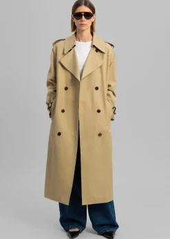The Frankie Shop Rosanna Trench Coat Beige Best
