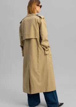 The Frankie Shop Rosanna Trench Coat Beige Best