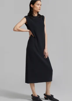 The Frankie Shop Rosie Knit Dress Black Best