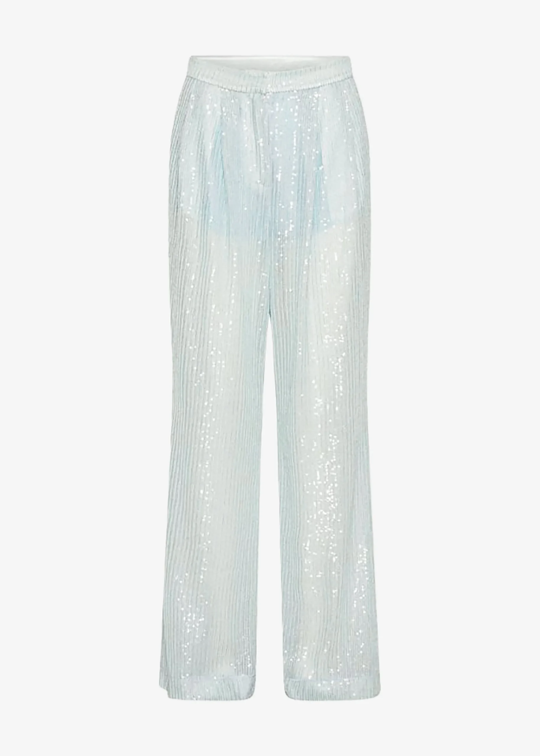 The Frankie Shop Rotate Transparent Sequin Low Waist Pants Light Blue Sale
