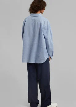 The Frankie Shop Saas Shirt Blue Discount