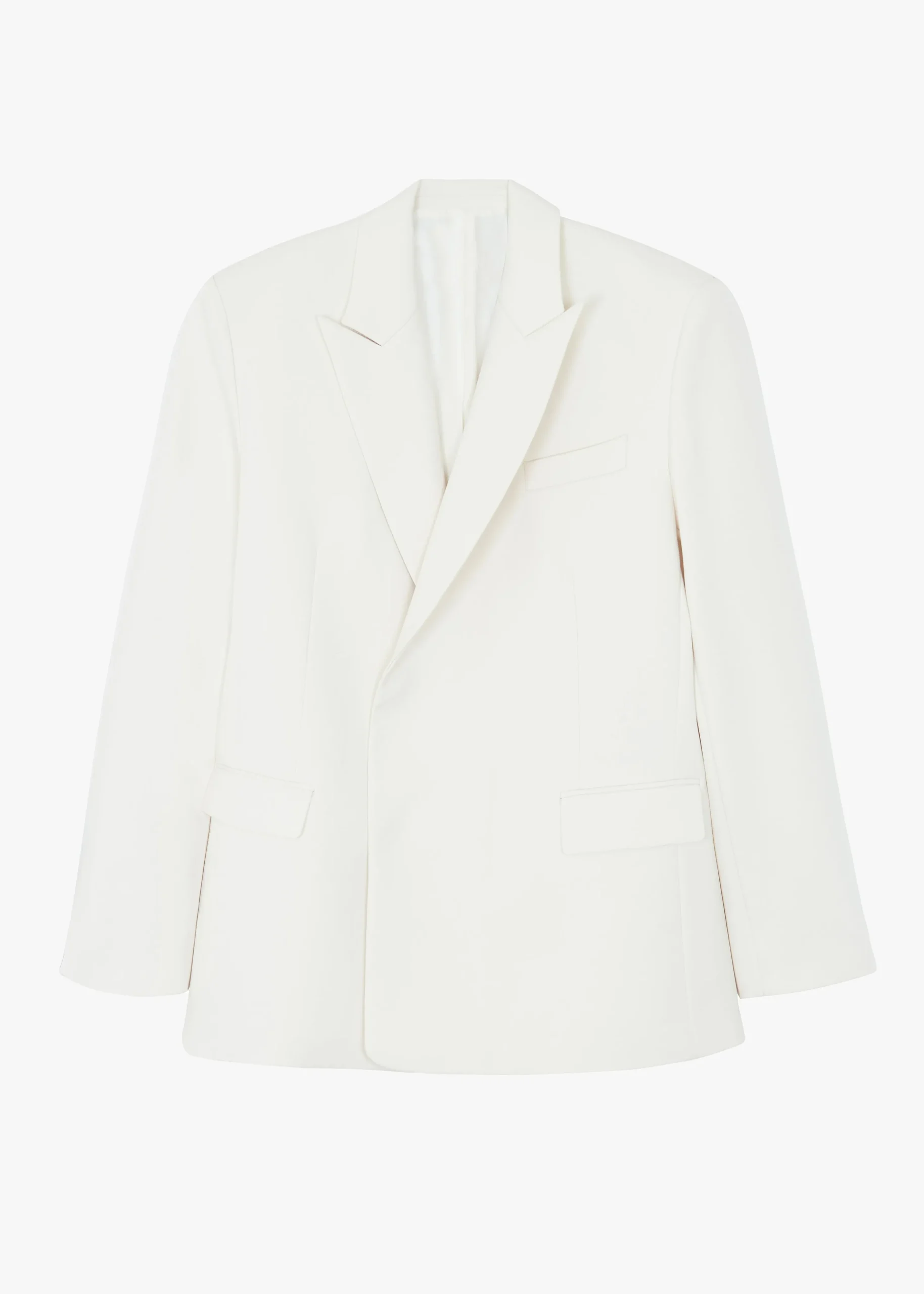 The Frankie Shop Sadie Oversized Double Breasted Blazer Cream Best