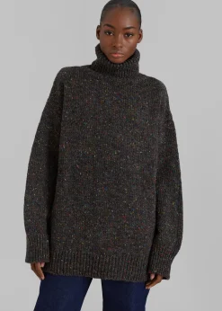 The Frankie Shop Saks Potts Camilla Sweater Speckled Grey Online