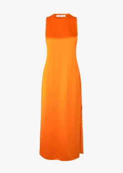 The Frankie Shop Samsoe Samsoe Ellie Dress Russet Orange Hot