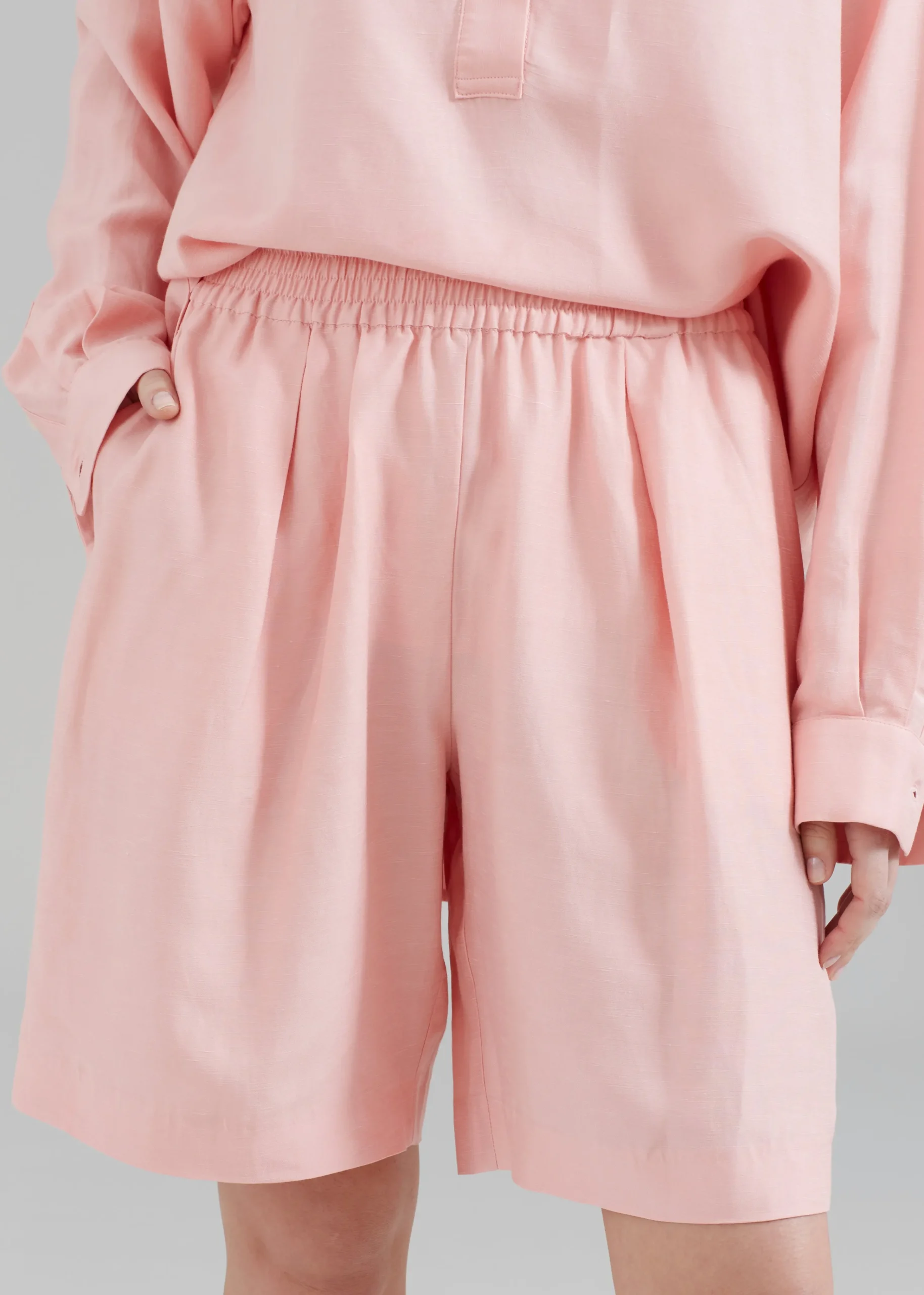 The Frankie Shop Samsoe Samsoe Julia Shorts Coral Cloud