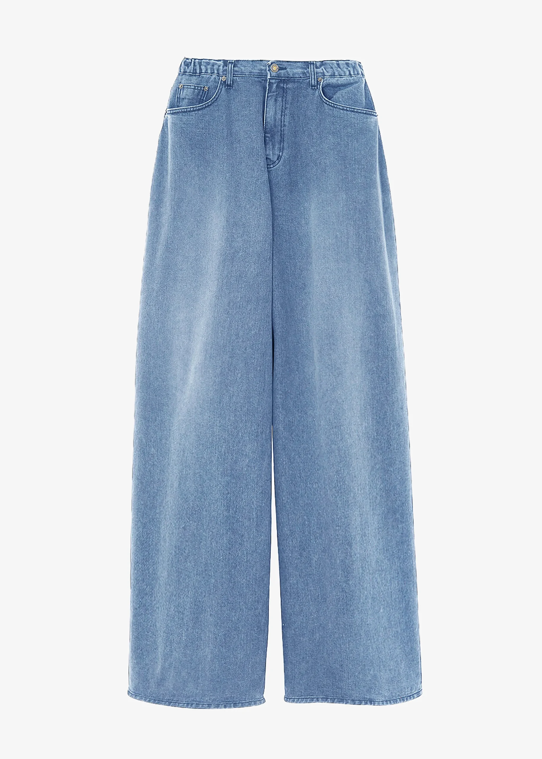 The Frankie Shop Sasha Men Wide Leg Jeans Worn Wash Online